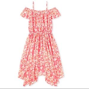 Girls off shoulder Romper floral